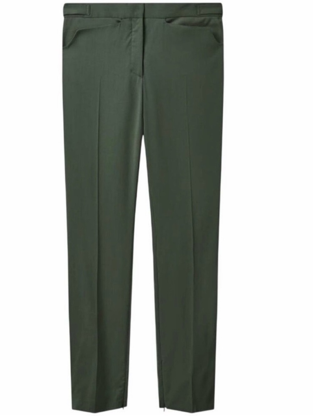 COS Green Wool Tailored Dress Pants